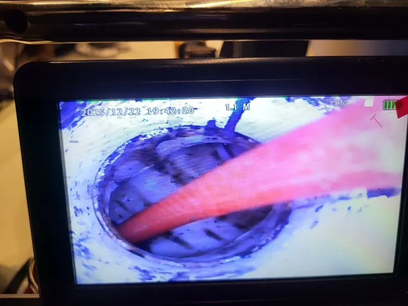 사상구 스프링 장비가 관 안으로 들어간 내시경 화면